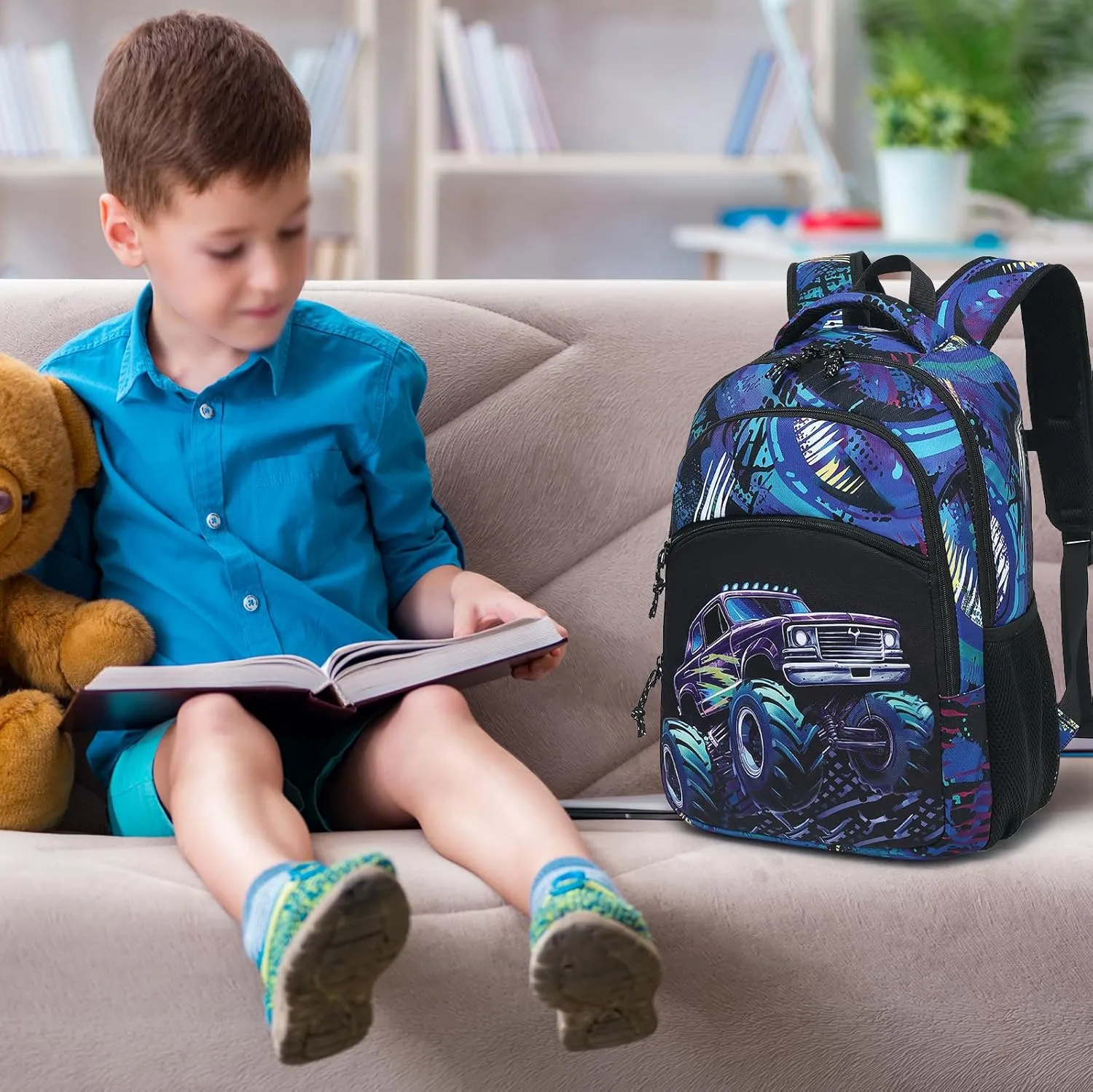 BTOOP Toddler Backpack Boys Cute Kids School Backpack Preschool Kindergarten Bookbags Nursery Daycare Toddler Bags …
