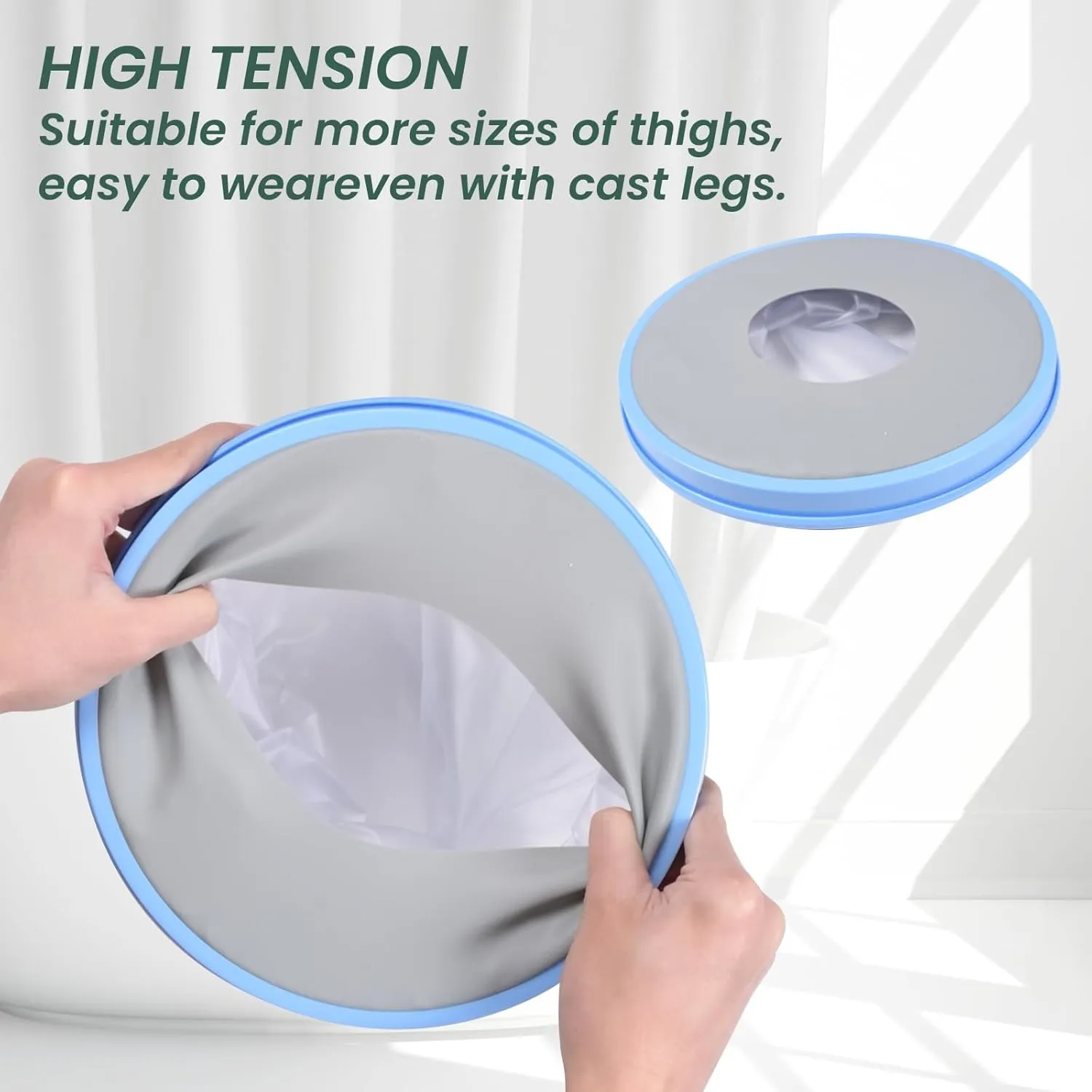 Bukihome Shower Watertight Foot Protector,Extra Wide Full Leg Cast Cover, Adult Leg Cast Covers, Extra Large Capacity Adult Thigh Tension & Super Waterproof Leg Protector, for Thigh Size