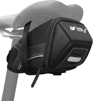 BV Bicycle Strap-On Saddle Bag with perfect Size I With reflective for a Safety ride I Seat Bag, Cycling Bag - Bike Bag for all our essentials, bike bags for bicycles, bike seat bag