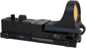 C-MORE Systems Railway Red Dot Sight, Standard Intensity Switch, 16 MOA, 1x Magnification, Made of Polymer, Ultra Bright, All Weather, Waterproof, Lightweight, Black