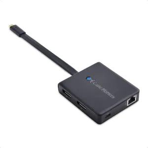 Cable Matters Dual Monitor USB C Hub (USB C Dock) with Dual 4K DisplayPort, 2X USB 2.0, Ethernet, and 60W Charging - Thunderbolt 4 / USB4 / Thunderbolt 3 Port Compatible for Windows and Linux