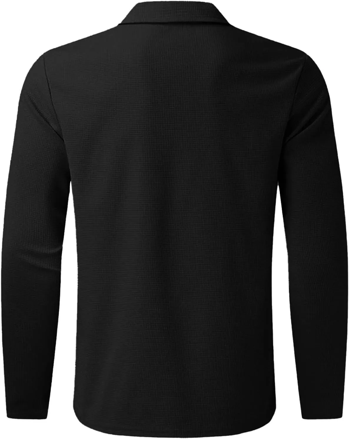 Cambkatl Men's Waffle Knit Tracksuits Lapel Collar Full Zip Up Long Sleeve Jacket 2 Piece Casual Athletic Jogging Outfits
