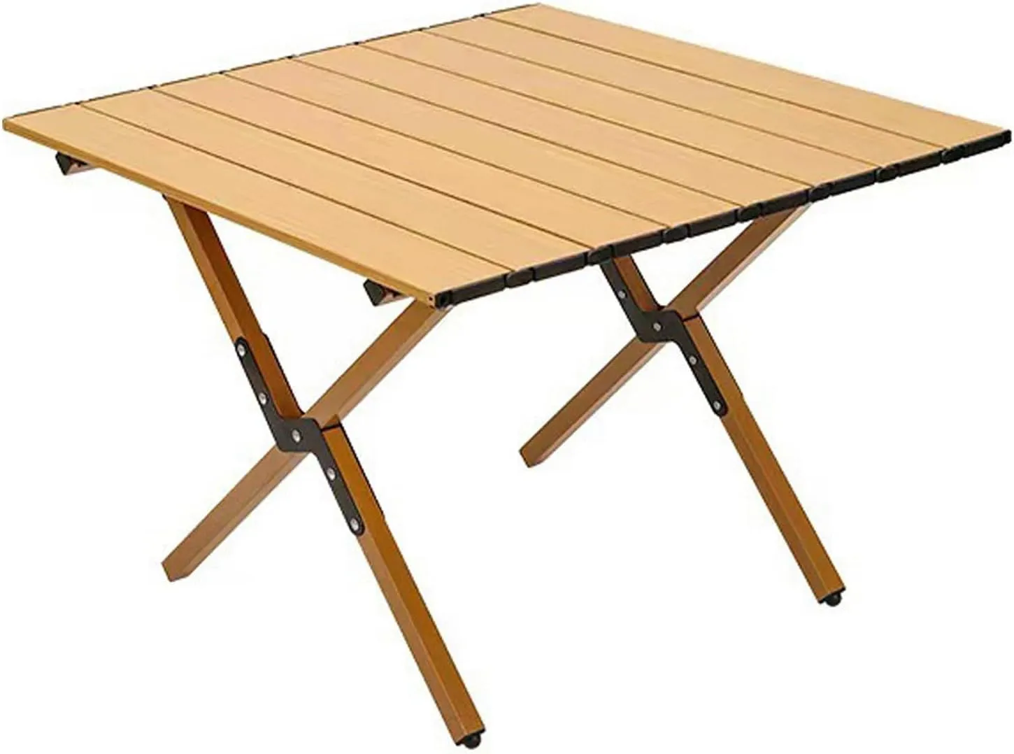 Camping Table Foldable, Portable Folding Table, Stall Camping Outdoor Supplies, With 3 Colours And 4 Sizes, Suitable For Dining, Camping, Picnic, Outdoor, Beach, Hiking, Fishing, Parks(Original Wood,3