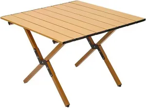 Camping Table Foldable, Portable Folding Table, Stall Camping Outdoor Supplies, With 3 Colours And 4 Sizes, Suitable For Dining, Camping, Picnic, Outdoor, Beach, Hiking, Fishing, Parks(Original Wood,3