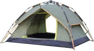 Camping Tent 3-4 Person Waterproof [Quick Setup] 3 Season Family Beach Tent Protection with Carry Bag