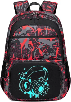 CAMTOP School Backpack for Boys Kids Bookbags Cool Camo Prints Elementary School Bags Travel Back Pack