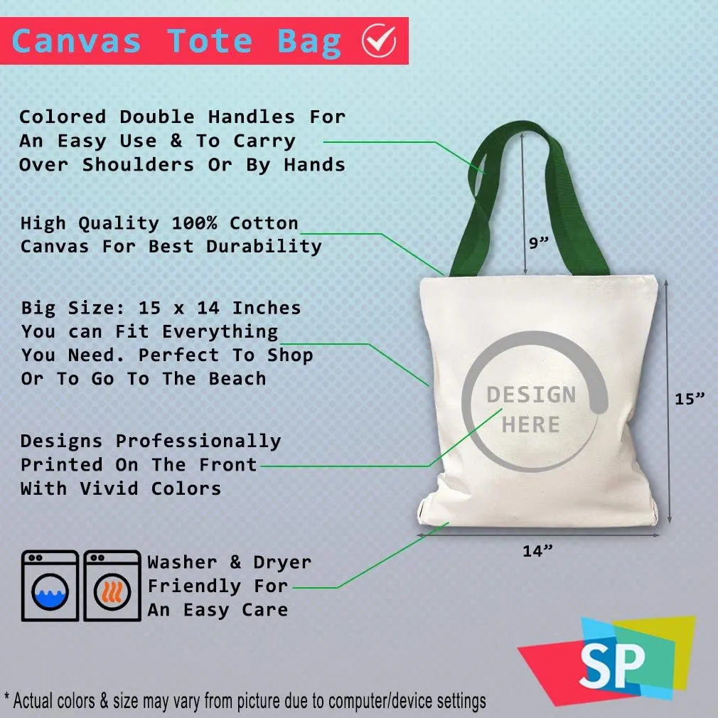 Canvas Tote Reusable Shopping Bag Hello Back to pre School Grade Beach Bags for Women Loyal