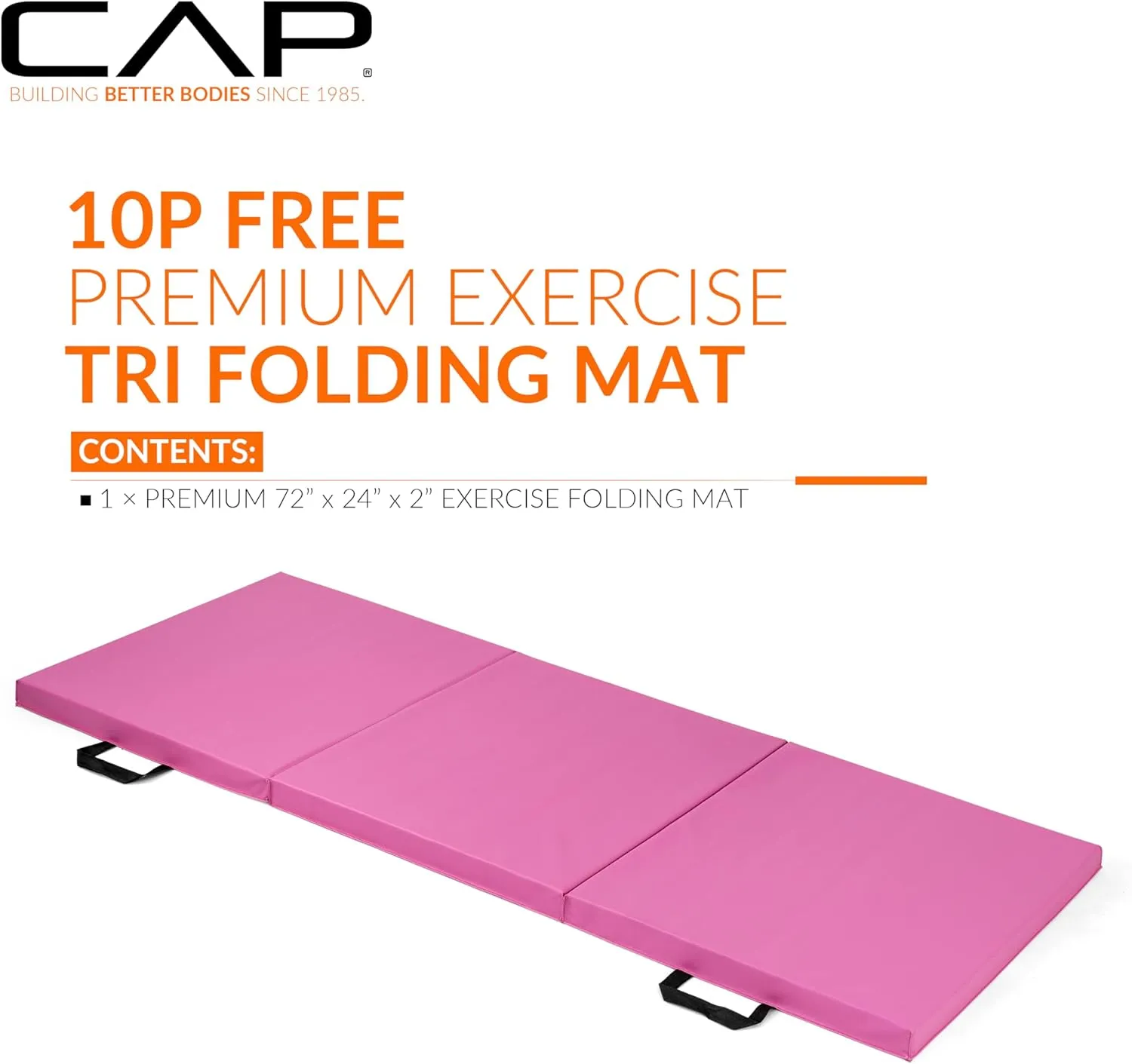 CAP Barbell All Purpose Folding Anti Tear Exercise Training Aerobic Fitness Gym & Gymnastics Balance Mat | Multiple colors
