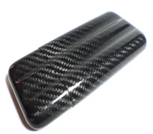 Carbon Fiber Cigar Case Humidor Glossy Black