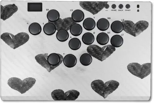 Carbon Fiber Controller Skin Compatible with Haute42 M Ultra - Ink Hearts - Premium 3M Vinyl Protective Wrap Decal Cover - Easy to Apply | Crafted in The USA by MightySkins