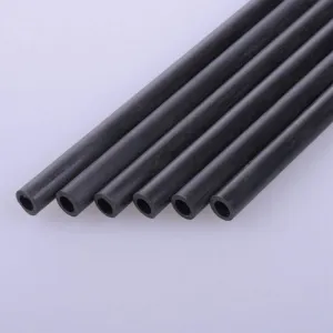 Carbon Fiber Tubes 4mm x 2mm x 430mm 5PC Pultrusion Carbon Fiber Pipes for Quadcopter Multicoptor Frame Body Landing Gear 3D Printer