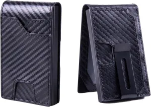Carbon Fiber Wallet,Rfid Card Holder,Pop Up Wallet,Metal Wallet,Magnetic Money Clip and Card Cases (ezs_carbon fibre)