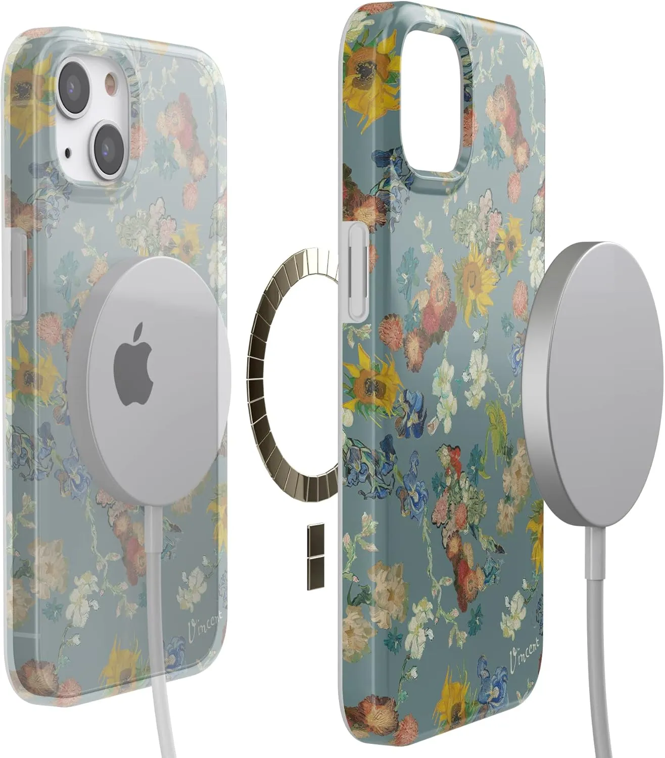 Casely iPhone 13 Case | Van Gogh's Flowers | The Van Gogh Museum 50th Anniversary | Compatible with MagSafe