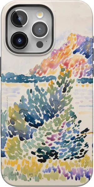 Casely iPhone 15 Pro Max Case | Cap Nègre | Calm Waters | The Met Museum Watercolor Bold | Compatible with MagSafe and Action Button