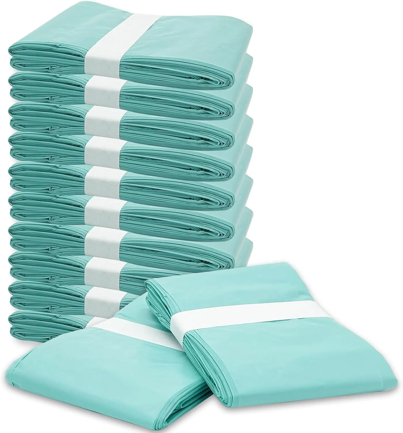 Cat Litter Pail Liner Refills Bags Compatible with Litter Champ Litter Pail, Green, Lightly Scented, 12 Pack