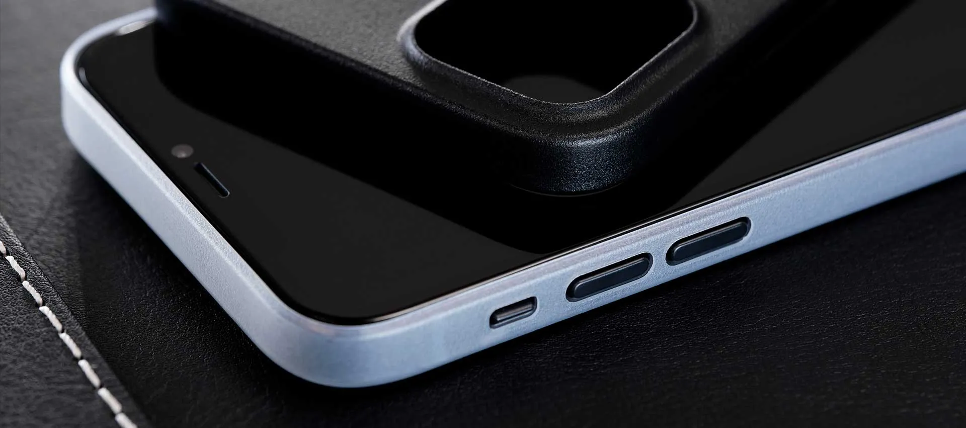 Caudabe The Veil Ultra Thin Case For iPhone iPhone 12 Pro Max - STEALTH BLACK