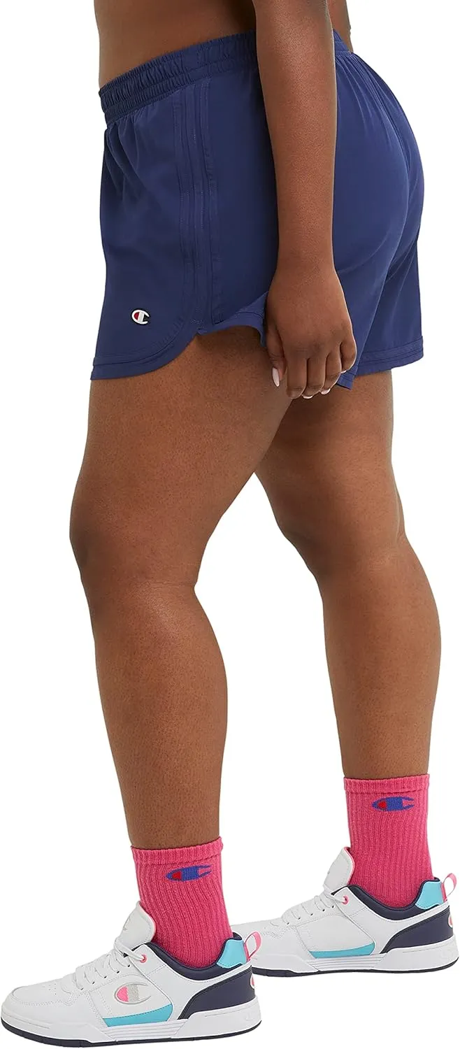 Champion Women'S Shorts, Varsity Shorts, Moisture Wicking, Lightweight Gym Shorts For Women, 3.5 (Plus Size Available)