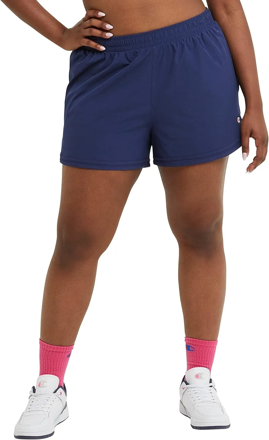 Champion Women'S Shorts, Varsity Shorts, Moisture Wicking, Lightweight Gym Shorts For Women, 3.5 (Plus Size Available)