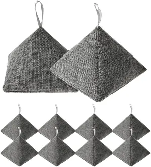 Charcoal Bamboo Bags nature fresh charcoal bags Activated Charcoal Odor Absorber Eliminator Bag (8, Grey)