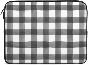 Checkered Black And White All Print Hands Free Withdrawal Laptop Bag Unisex