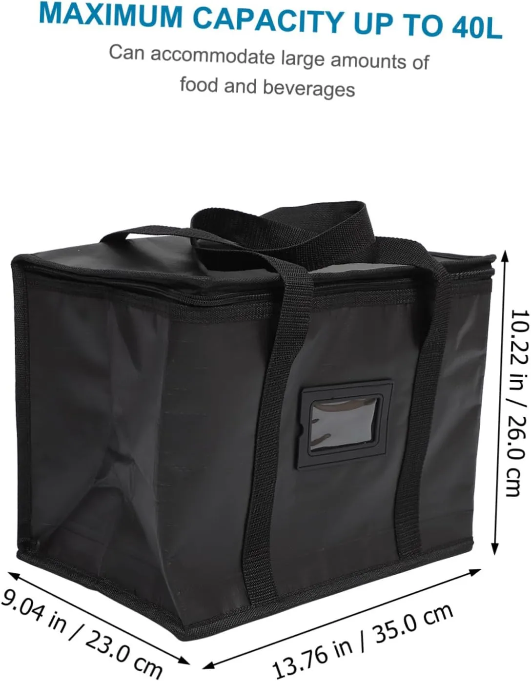 CHILDWEET Food Warmer Grocery Bag Insulated Bag Strong Pp Woven Fabric Cooler Bag for Hot or Cold Food Large Insulated Tote