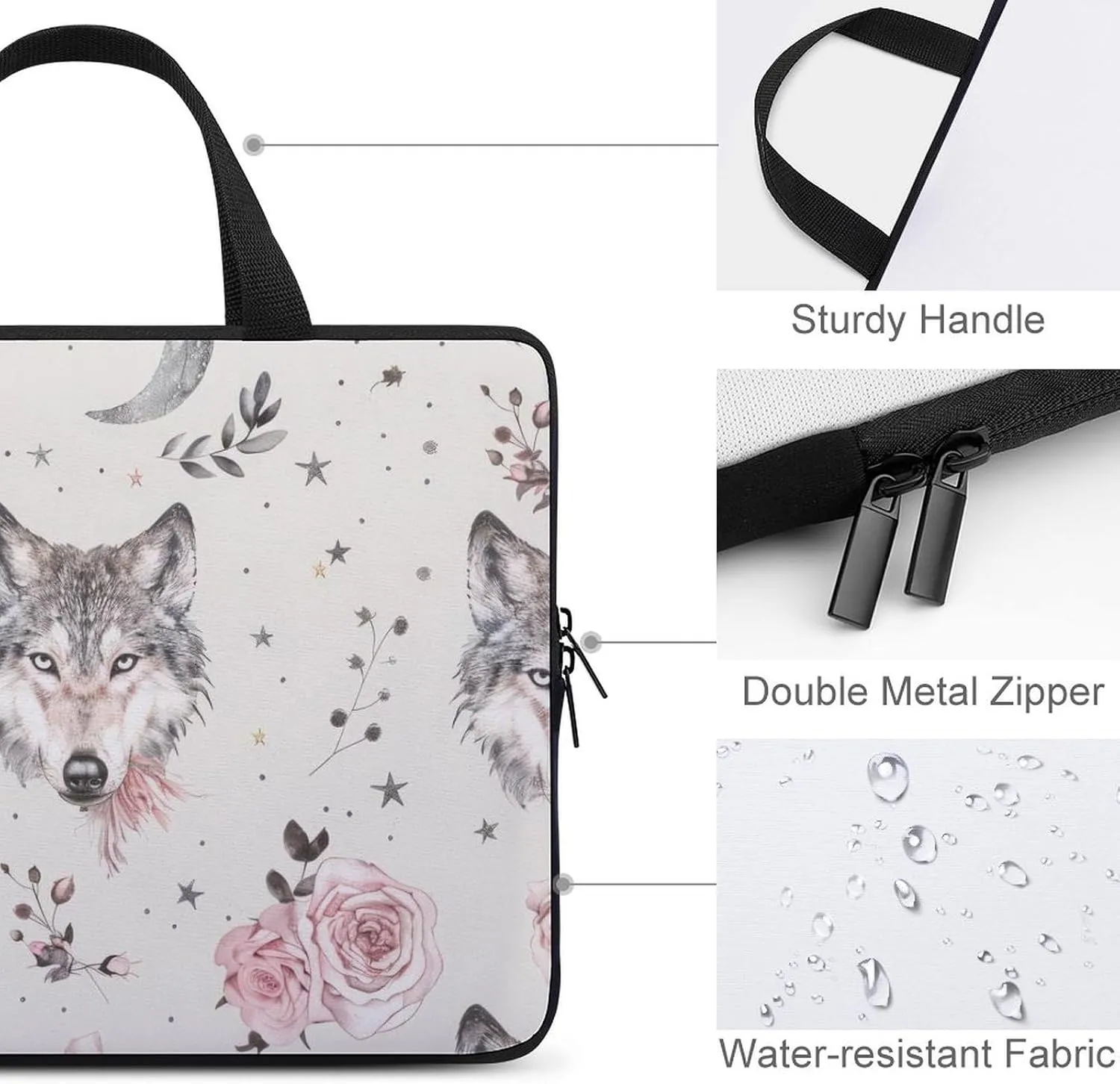 Christmas Tree Laptop Bag Water-resistant Laptop Sleeve Handle Notebook Computer Case Briefcase