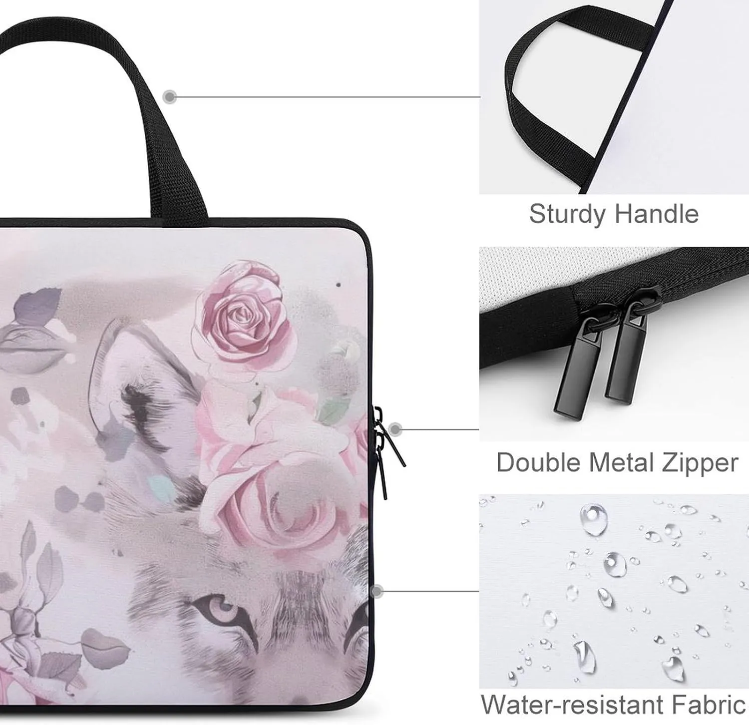 Christmas Tree Laptop Bag Water-resistant Laptop Sleeve Handle Notebook Computer Case Briefcase