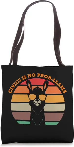 Civics is no Prob-Llama - Civics Teacher Tote Bag