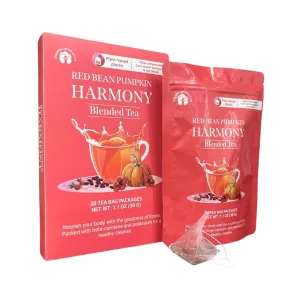 CL HEALTH Herbal Tea with Hibiscus, Pumpkin & Rosehip – Biodegradable Tea Bags, Gently Roasted, Clean & Refreshing Taste – 100% Natural