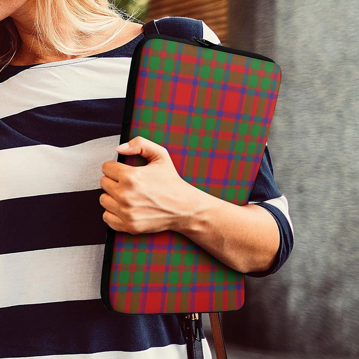 Clan Rutherford Tartan All Print Hands Free Withdrawal Laptop Bag Unisex