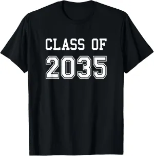 Class Of 2035 Shirt Graduation School Future Graduate T-Shirt