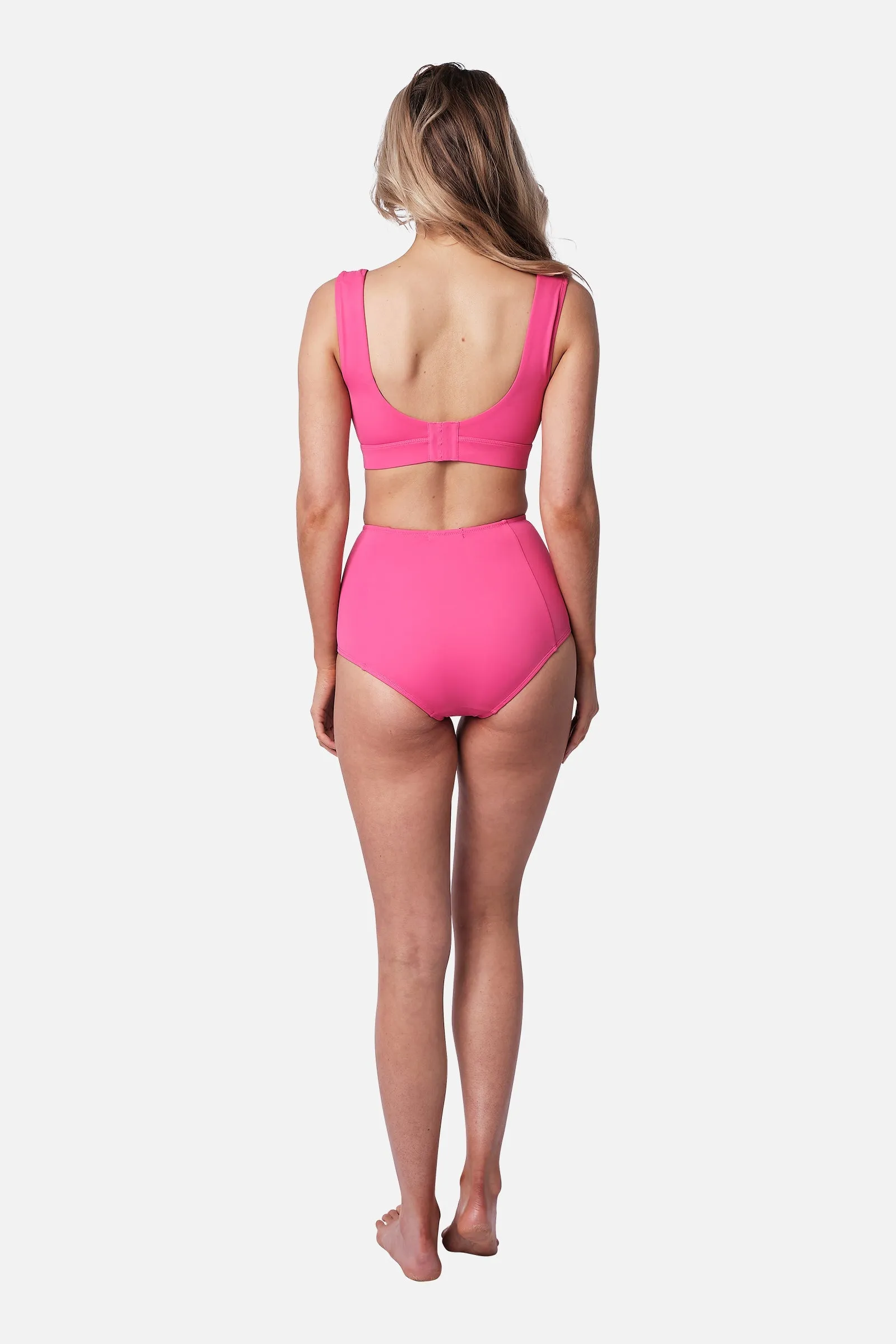 Classic Square Neck Bikini Bralette PINK