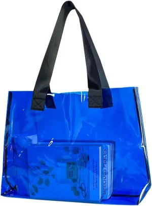 Clear Large Tote Bag - Versatile, Waterproof, Stain Resistant, Transparent Shoulder Tote Bag for Work