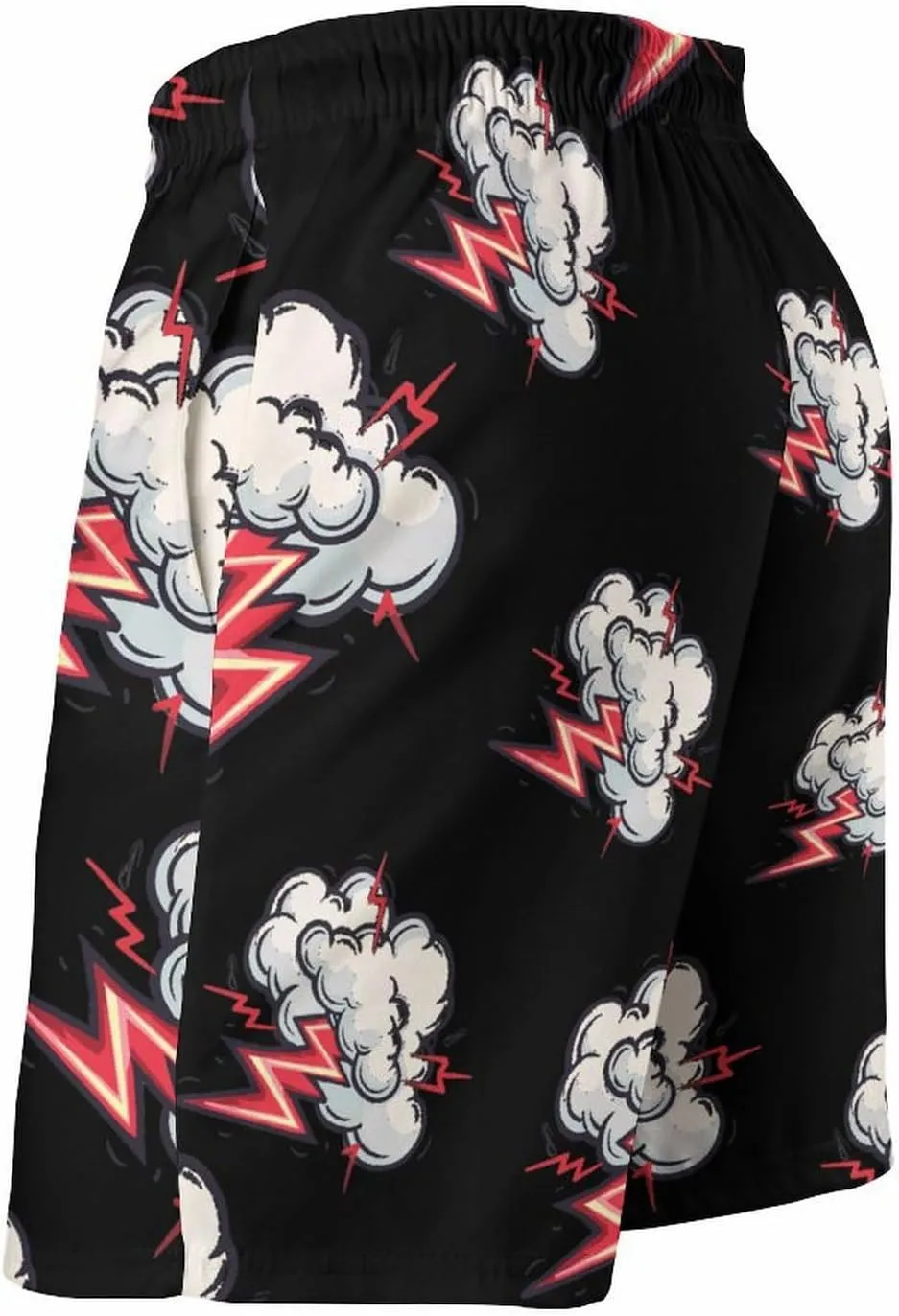 Cloud Thunder Men's Swim Trunks Quick Dry Board Shorts Breathable Summer Beach Shorts Bathing Suits