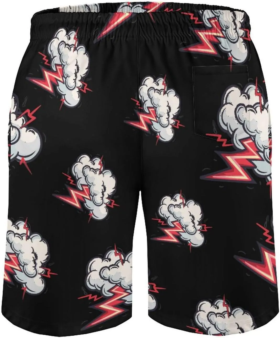 Cloud Thunder Men's Swim Trunks Quick Dry Board Shorts Breathable Summer Beach Shorts Bathing Suits