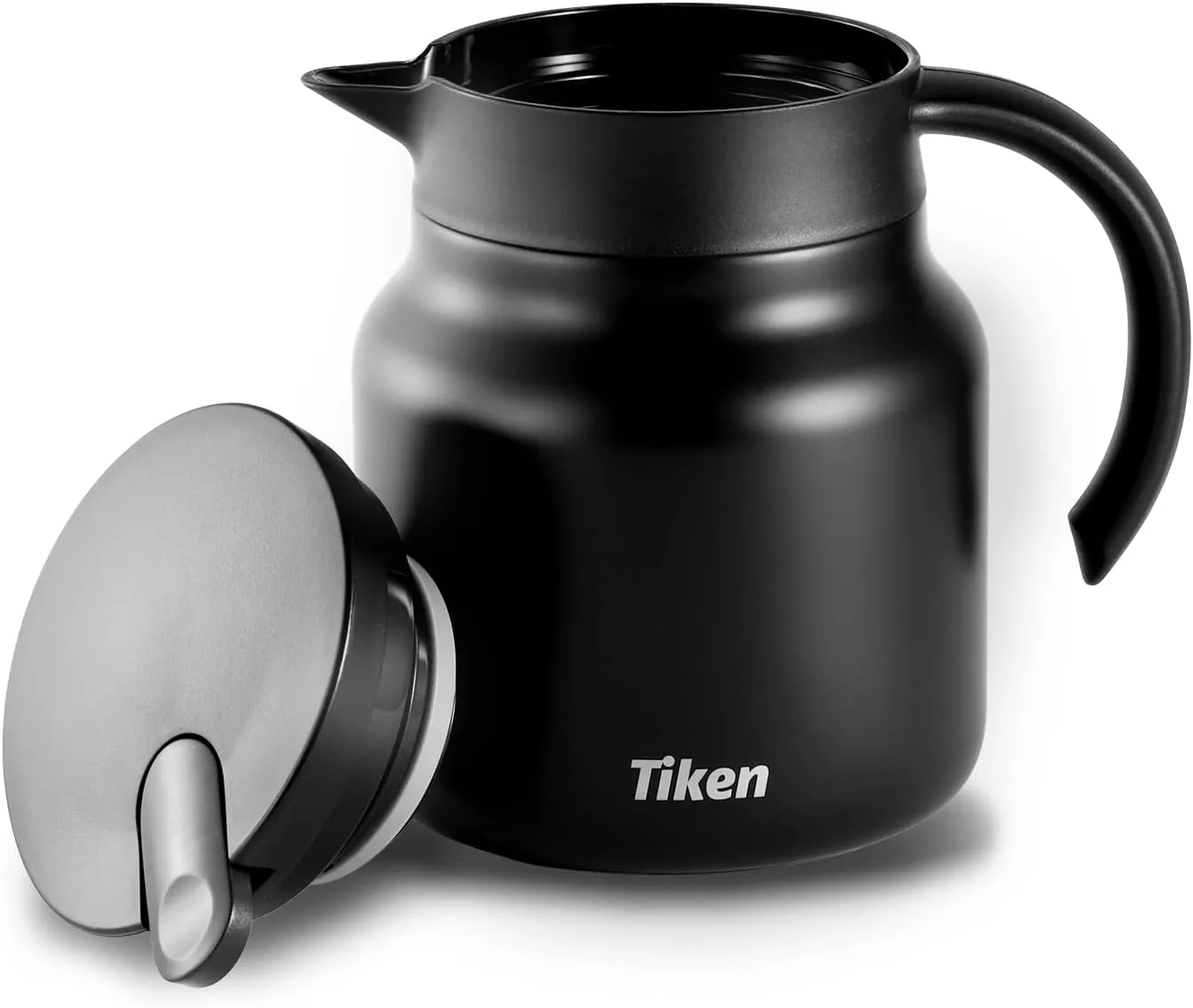 Coffee Server, 800ML (27 Oz) Thermal Coffee Carafe, Stainless Steel Insulated Vacuum Coffee Carafes For Keeping Hot - Matte Black