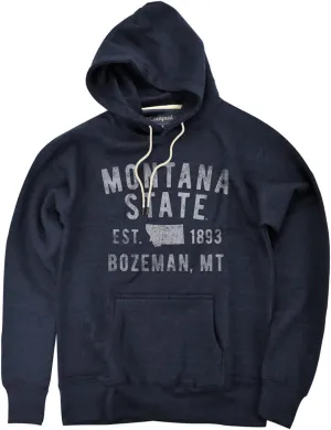 Collegiate Distressed School Name Unisex Adult Slim Fit Pullover Hoodie Collection
