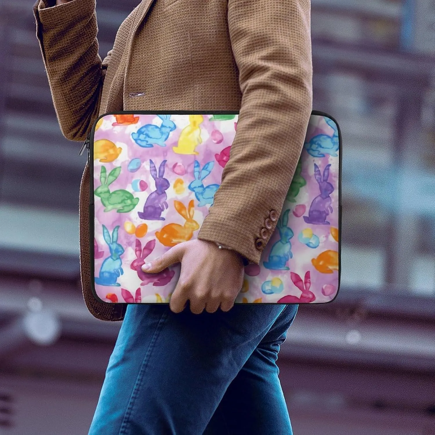 Colorful Print All Print Hands Free Withdrawal Laptop Bag Unisex