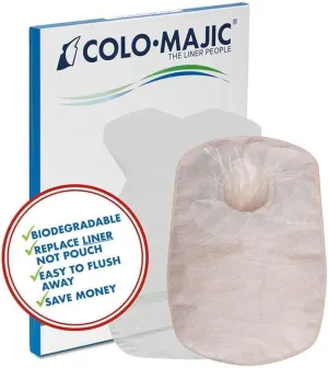 Colostomy Liners – 100-Count Ostomy Pouch Covers – Biodegradable Liners for Colostomy Bags – Professional Colostomy Supplies – Leakproof and Flushable (Medium)