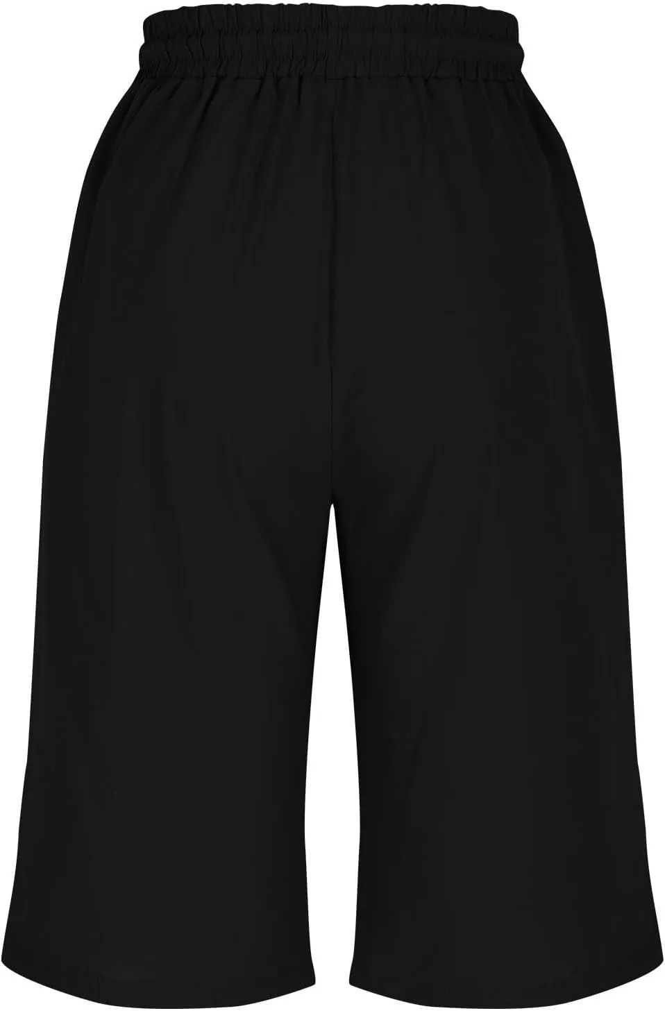 Comfy Shorts for Women Drawstring Elastic High Waisted Summer Clothing Knee Length Casual Lightweight Beach Outfit