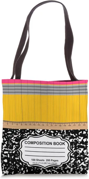 Composition Notebook Funny Back To School Teachers Fun Learn Tote Bag