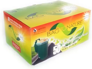 Compostable Tall Kitchen Bags- 50 Count