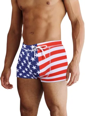 COOFANDY Men's Square Leg Swim Briefs Tight Swim Trunks Swimsuit Athletic Bathing Suit Swimwear with Liner