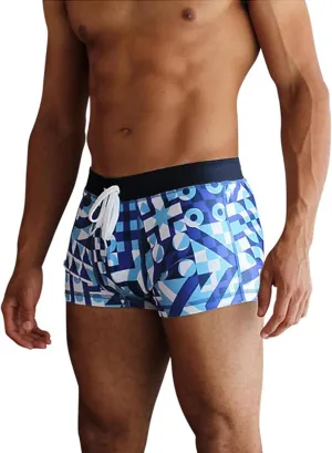 COOFANDY Men's Square Leg Swim Briefs Tight Swim Trunks Swimsuit Athletic Bathing Suit Swimwear with Liner