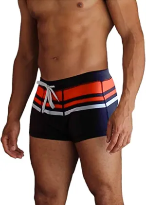 COOFANDY Men's Square Leg Swim Briefs Tight Swim Trunks Swimsuit Athletic Bathing Suit Swimwear with Liner