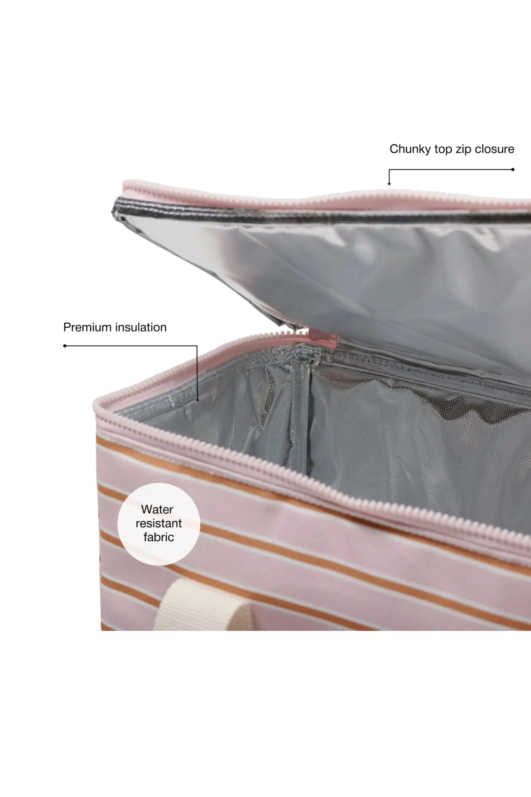Cool Base | Soft Pink/Rust Stripe