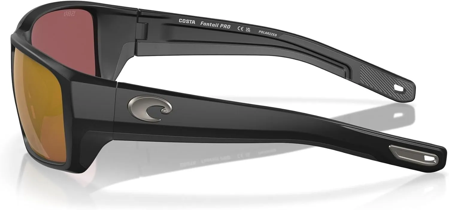 Costa Del Mar Sunglasses for Men - Fantail PRO Mens Polarized Sunglasses - Fishing, Boating & Beach UV Protection - Size 60