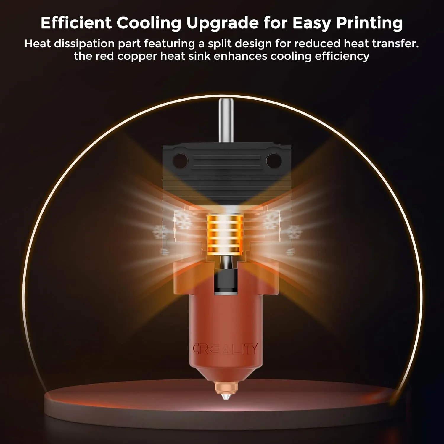 Creality K1C Ceramic Heating Block Kit, High Flow Hotend Supports 300°C High Temperature and 600mm/s High Speed Printing Printing for 3D Printer K1/K1 Max/K1C