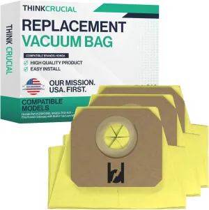 Crucial Vacuum Replacement Vacuum Bag - Compatible with Honda Part # 2940380, 84909-TK8-A01 – Fits Honda Odyssey H80916 with Built in Vacuum Model – Bulk (3 Pack)