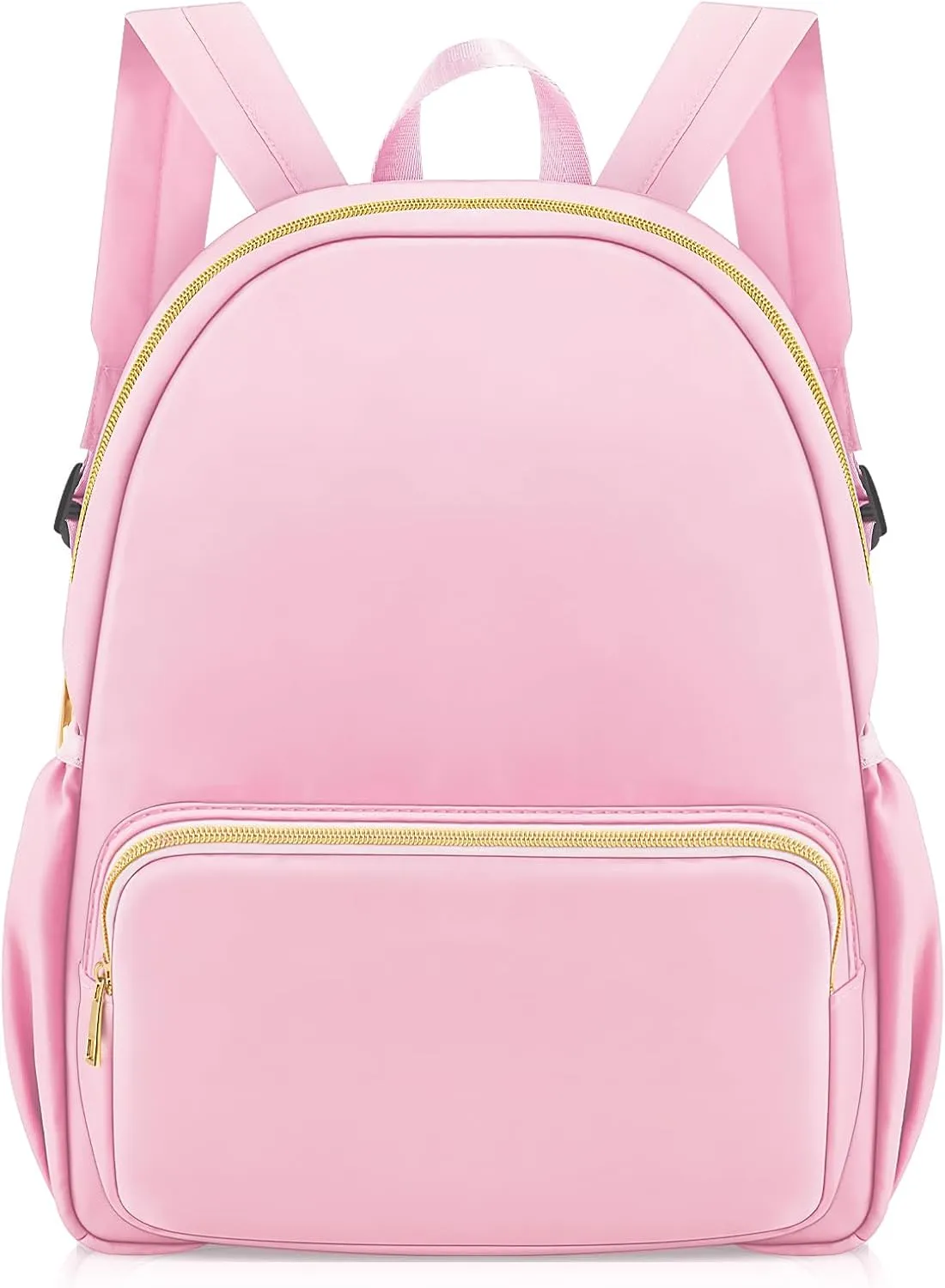 Cunno 1 Piece Nylon Backpack for School Preppy Bookbags Bulk Girls Boys School Bags Toddler Backpack Waterproof Travel Bag (Pink)